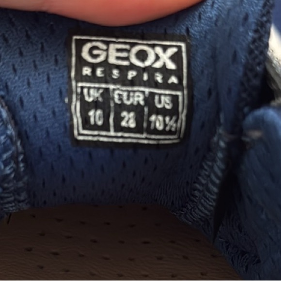 Geox Boy's Buller Mesh Low Top Sneakers Toddler Kids 10.5US 28EU New - Picture 13 of 14